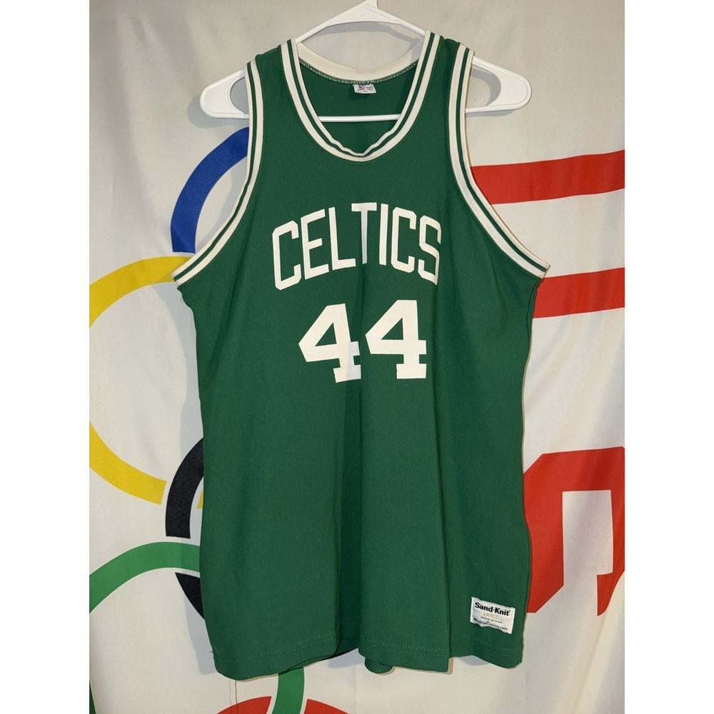 Vintage 80s Sand Knit Boston Celtics #44 Danny Ainge Jersey Large Basketball NBA